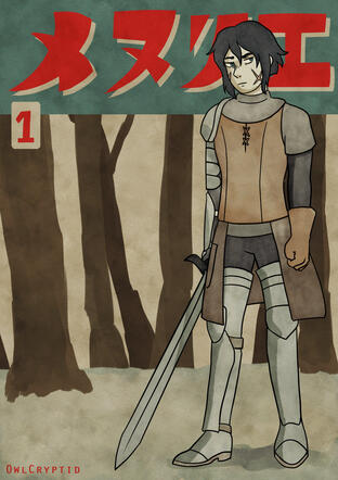 Retro Manga print (example 2)